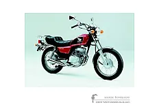 Decals for Honda CM125C CUSTOM 1999 - Red • Honda OEM Decals