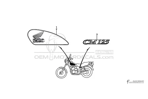 Honda CM125C CUSTOM 1999 - Rood