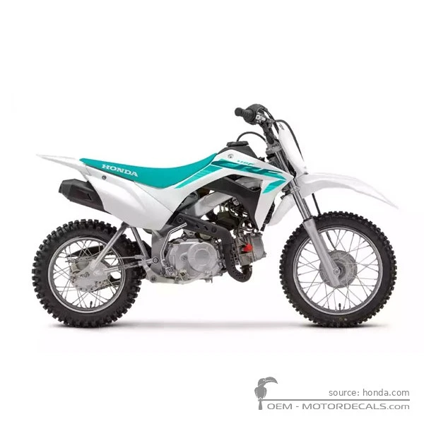 Stickers voor Honda CRF110 2023 • Honda OEM Stickers