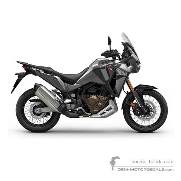 Aufkleber für Honda CRF1100L AFRICA TWIN ADVENTURE SPORTS 2025 - Grau • Honda OEM-Aufkleber