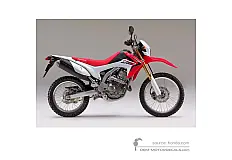 Stickers voor Honda CRF250L 2013 - Rood • Honda OEM Stickers