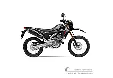 Adesivi per Honda CRF250L 2019 - Nero • Honda Adesivi OEM