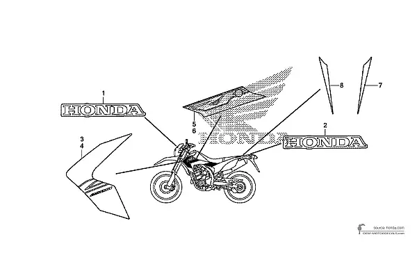 Honda CRF250M 2014 - Negro