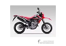 Decals for Honda CRF250M 2016 - Red • Honda OEM Decals
