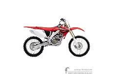 Naklejki do Honda CRF250R 2004 - Czerwony • Honda Naklejki OEM