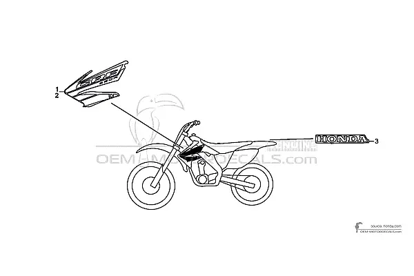 Honda CRF250R 2004 - Czerwony