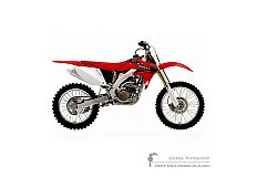 Adesivi per Honda CRF250R 2005 - Rosso • Honda Adesivi OEM