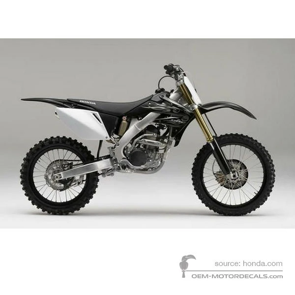 Pegatinas para Honda CRF250R 2009 - Negro • Honda Pegatinas OEM