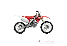 Decals for Honda CRF250R 2010 - Red • Honda OEM Decals