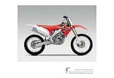 Autocollants pour Honda CRF250R 2013 - Rouge • Honda Autocollants OEM