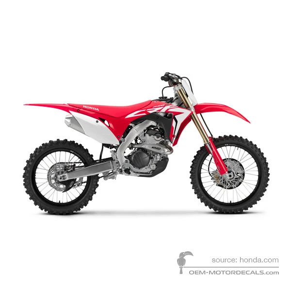 Stickers voor Honda CRF250R 2019 - Rood • Honda OEM Stickers