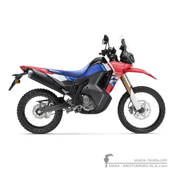 Pegatinas para Honda CRF300 Rally  2025 • Honda Pegatinas OEM