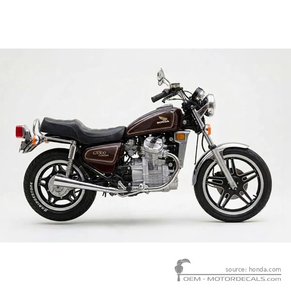 Adesivi per Honda CX500C CUSTOM 1979 • Honda Adesivi OEM