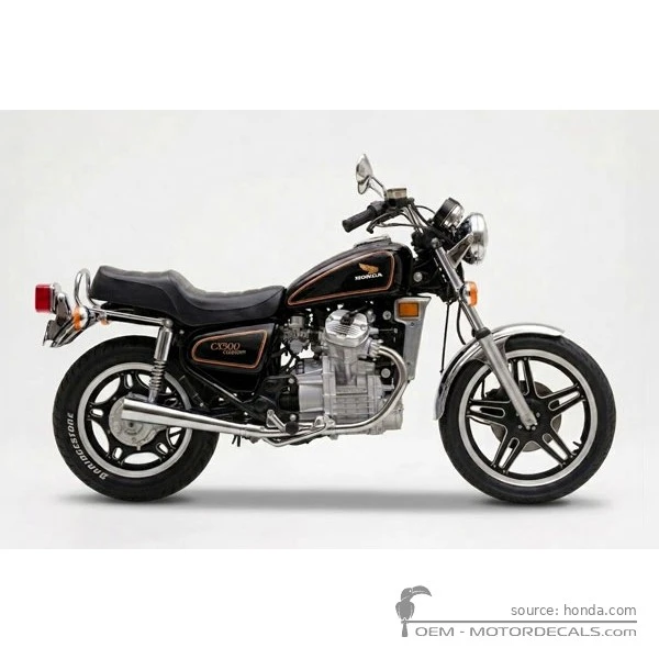 Aufkleber für Honda CX500C CUSTOM 1980 • Honda OEM-Aufkleber