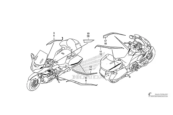 Honda GL1800 GOLD WING 2022 - Blu
