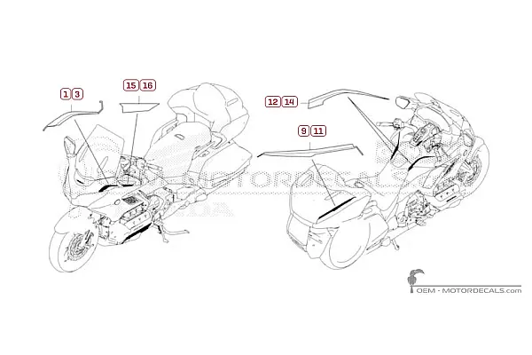Honda GL1800 GOLD WING Tour Deluxe 2024