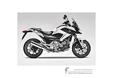 Decals for Honda NC700X 2013 - White • Honda OEM Decals