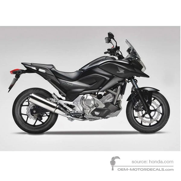 Pegatinas para Honda NC700X 2013 - Negro • Honda Pegatinas OEM