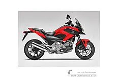 Adesivi per Honda NC700X 2012 - Rosso • Honda Adesivi OEM