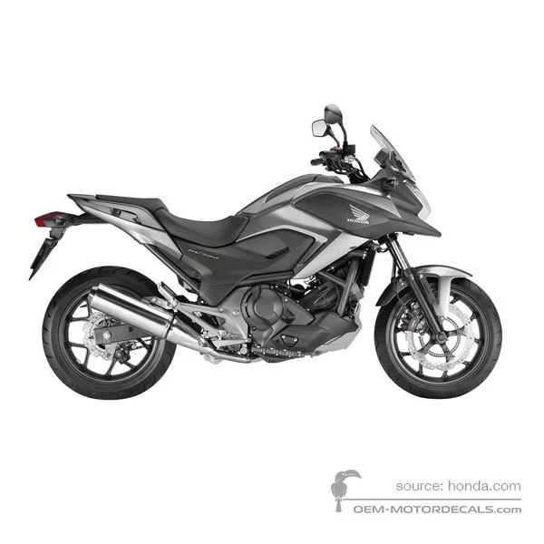 Pegatinas para Honda NC750X 2014 - Plata • Honda Pegatinas OEM