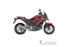 Stickers voor Honda NC750X 2015 - Rood • Honda OEM Stickers