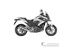 Autocollants pour Honda NC750X 2014 - Blanc • Honda Autocollants OEM
