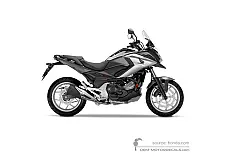 Adesivi per Honda NC750X 2016 - Argento • Honda Adesivi OEM