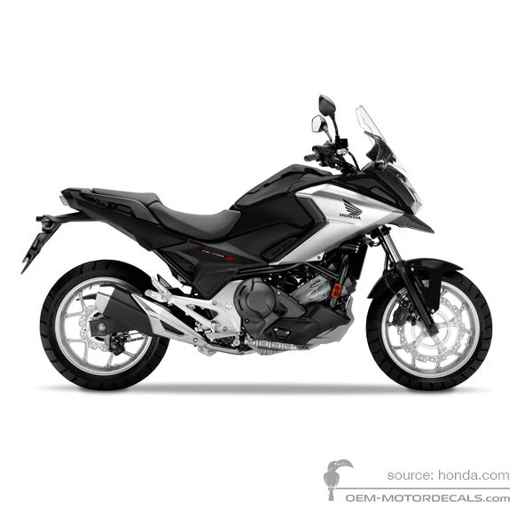 Naklejki do Honda NC750X 2017 - Czarny • Honda Naklejki OEM