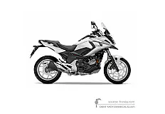 Autocollants pour Honda NC750X 2017 - Blanc • Honda Autocollants OEM