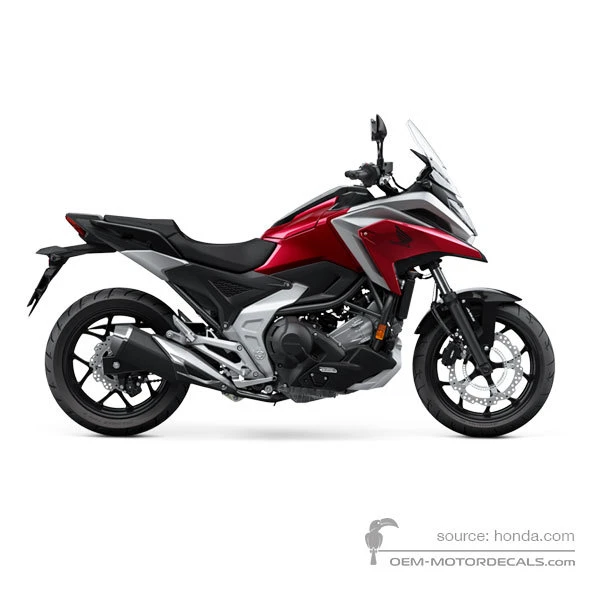 Naklejki do Honda NC750X 2023 - Czerwony • Honda Naklejki OEM