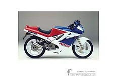Decals for Honda NSR125 1989 - White • Honda OEM Decals