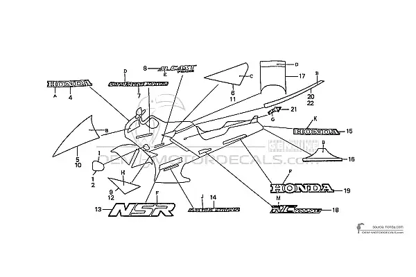 Honda NSR125 1989 - Wit