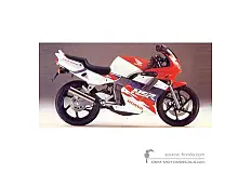 Stickers voor Honda NSR125 1995 - Wit • Honda OEM Stickers