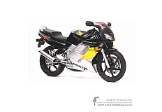 Aufkleber für Honda NSR125 1999 - Schwarz • Honda OEM-Aufkleber