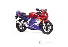 Aufkleber für Honda NSR125 1999 - Rot • Honda OEM-Aufkleber