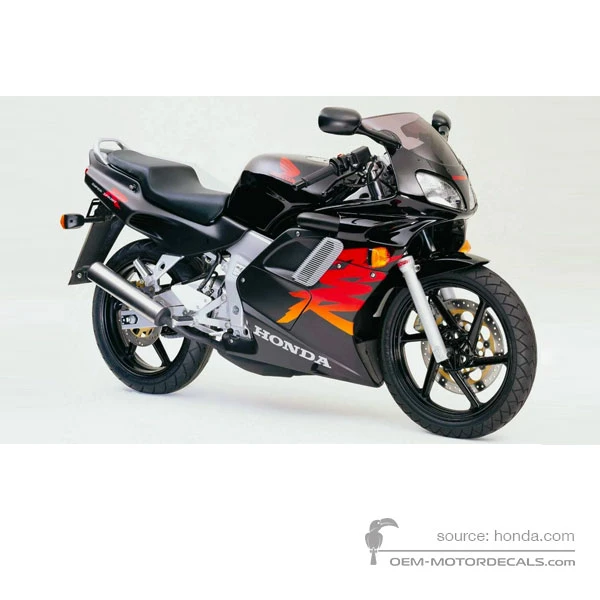 Decals for Honda NSR125 2000 - Black • Honda OEM Decals