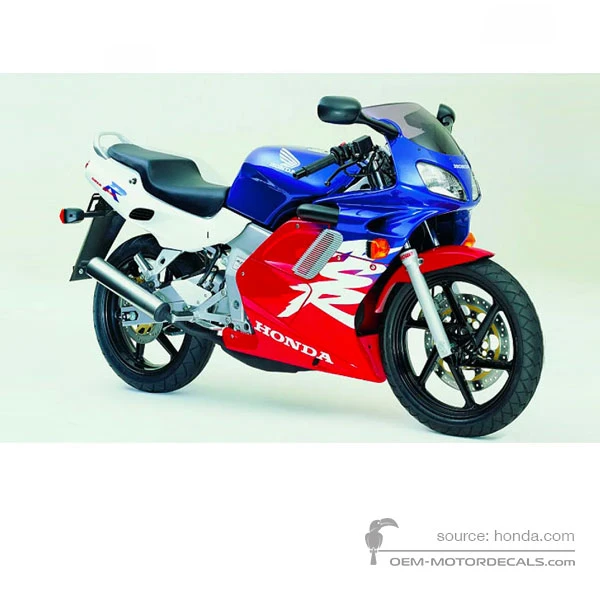 Pegatinas para Honda NSR125 2000 - Azul • Honda Pegatinas OEM
