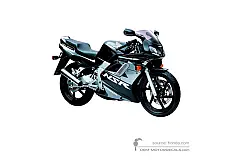 Decals for Honda NSR125 2001 - Black • Honda OEM Decals