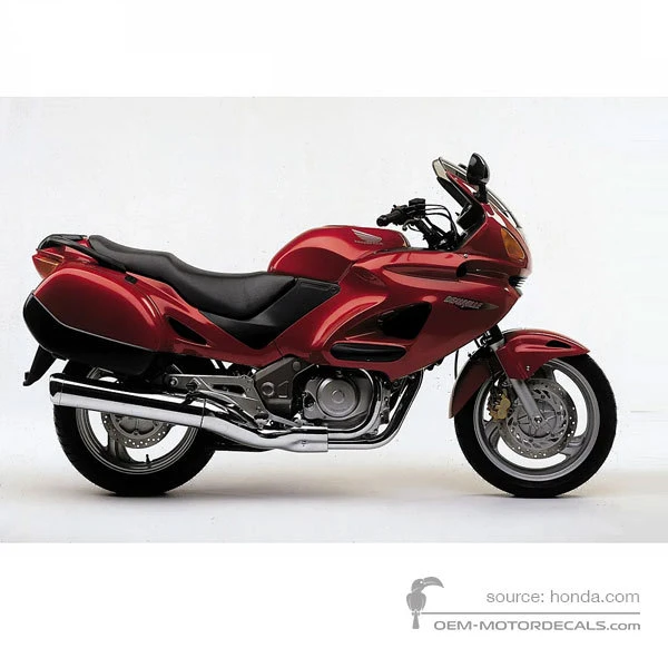 Stickers voor Honda NT650V DEAUVILLE 2002 - Rood • Honda OEM Stickers