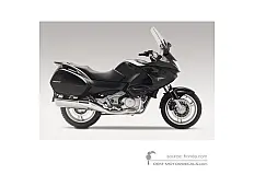Decals for Honda NT700V DEAUVILLE 2007 - Black • Honda OEM Decals