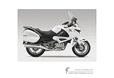 Decals for Honda NT700V DEAUVILLE 2007 - White • Honda OEM Decals