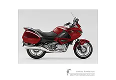 Autocollants pour Honda NT700V DEAUVILLE 2007 - Rouge • Honda Autocollants OEM