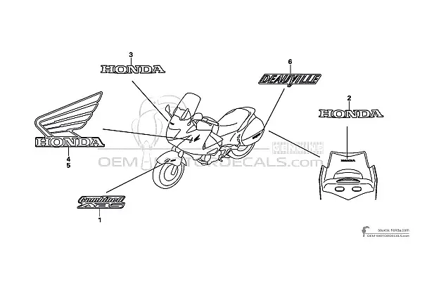 Honda NT700V DEAUVILLE 2007 - Black