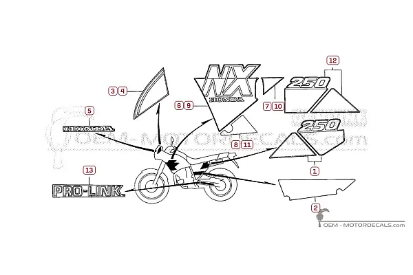 Honda NX250 DOMINATOR 1991