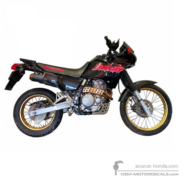 Aufkleber für Honda NX650 Dominator 1989 - Schwarz • Honda OEM-Aufkleber