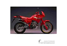 Naklejki do Honda NX650 DOMINATOR 1988 - Czerwony • Honda Naklejki OEM