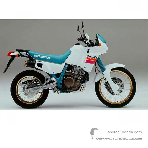 Stickers voor Honda NX650 DOMINATOR 1990 - Wit • Honda OEM Stickers