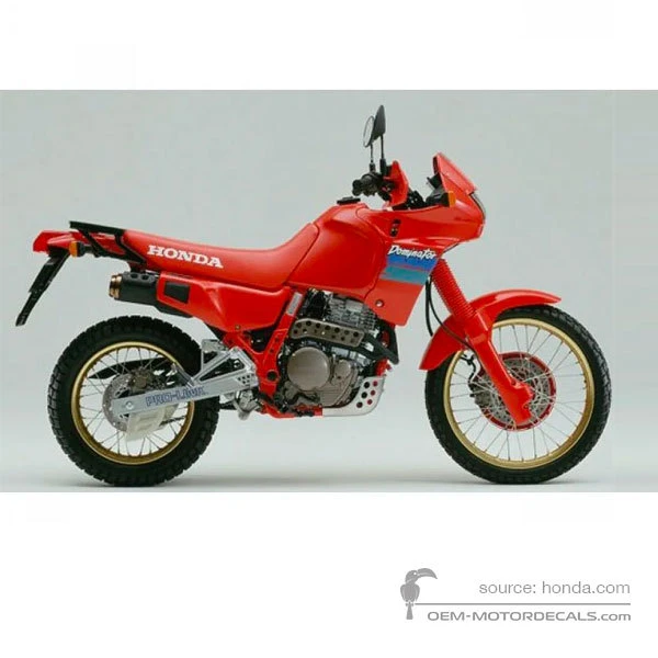 Stickers voor Honda NX650 DOMINATOR 1990 - Rood • Honda OEM Stickers