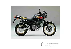 Stickers voor Honda NX650 DOMINATOR 1992 - Zwart • Honda OEM Stickers