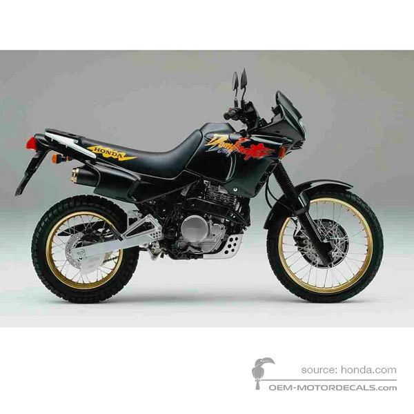 Decals for Honda NX650 DOMINATOR 1992 - Black • Honda OEM Decals